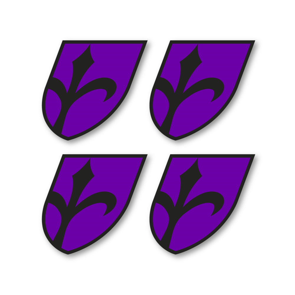Stickers for Wilier Italia Flag Crest vinyl decals - Violet