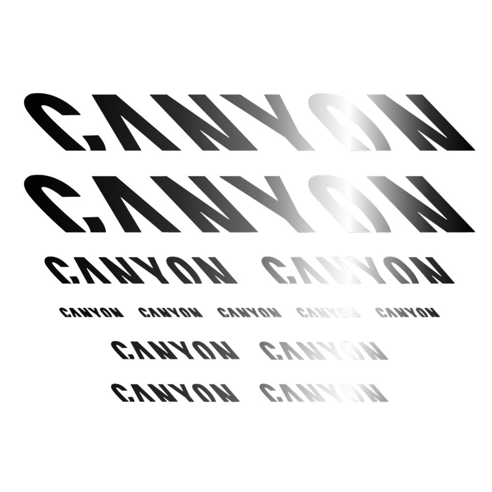 Stickers for Canyon, Frame vinyl decals - Black