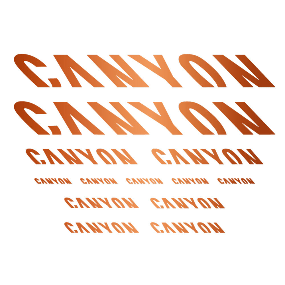 Stickers for Canyon, Frame vinyl decals - Bronze