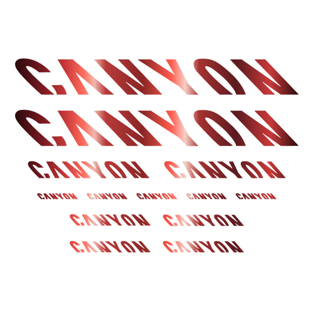 Stickers for Canyon, Frame vinyl decals - Copper