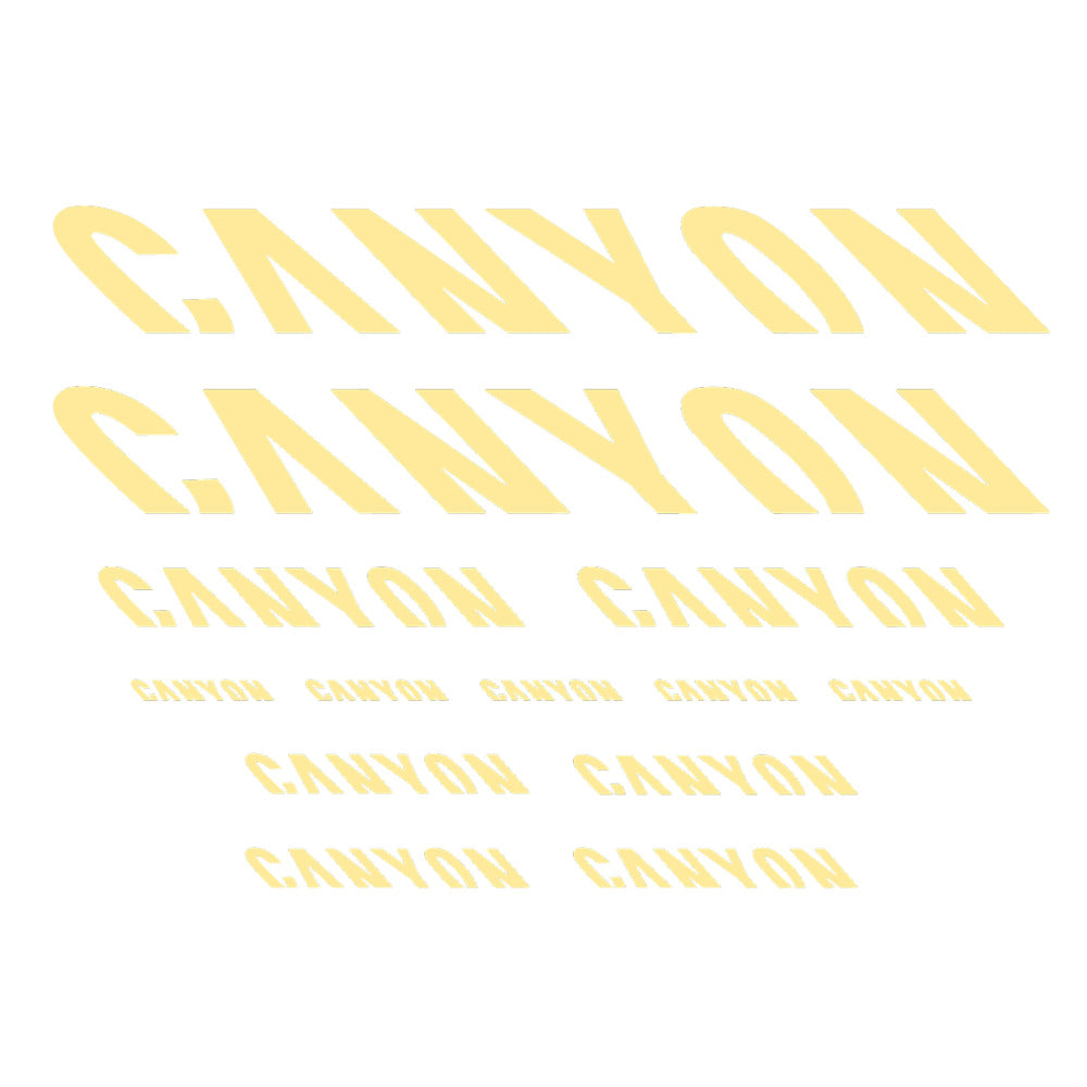 Stickers for Canyon, Frame vinyl decals - Cream