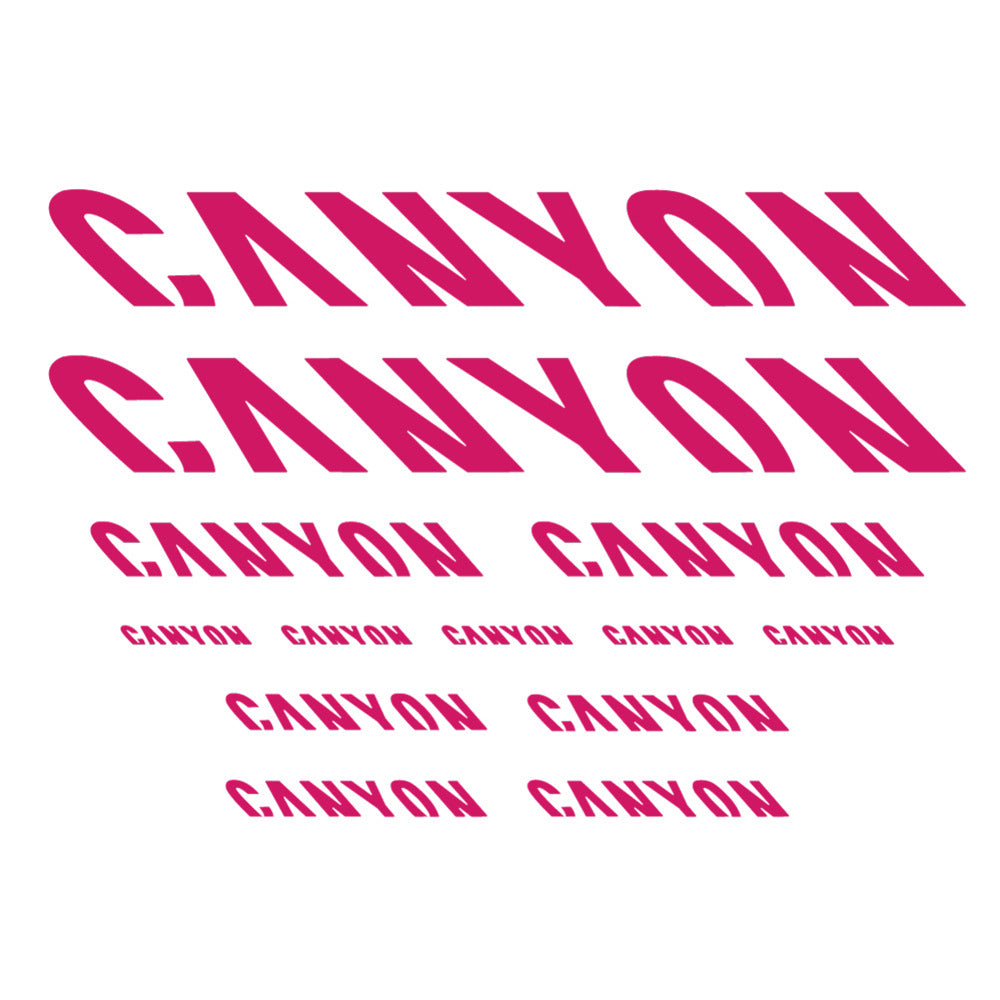 Stickers for Canyon, Frame vinyl decals - Dark Pink