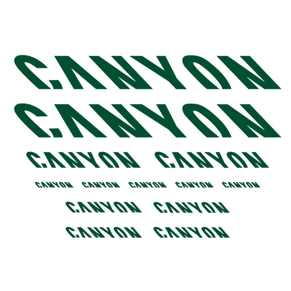 Stickers for Canyon, Frame vinyl decals - Dark Green