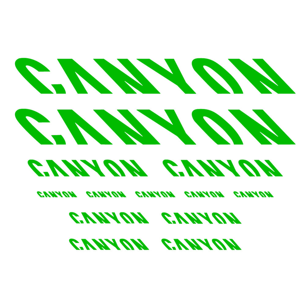 Stickers for Canyon, Frame vinyl decals - Grass Green