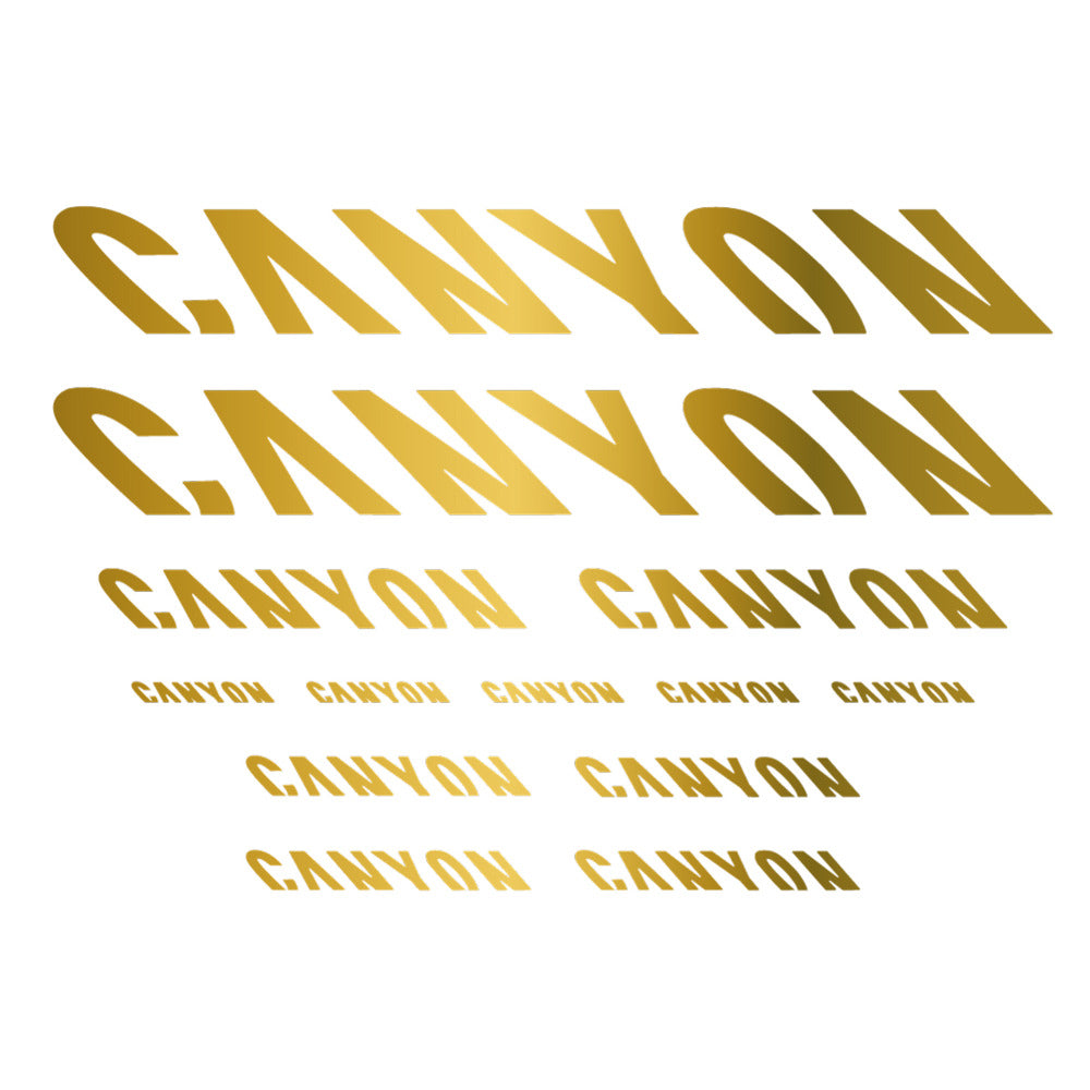 Stickers for Canyon, Frame vinyl decals - Gold
