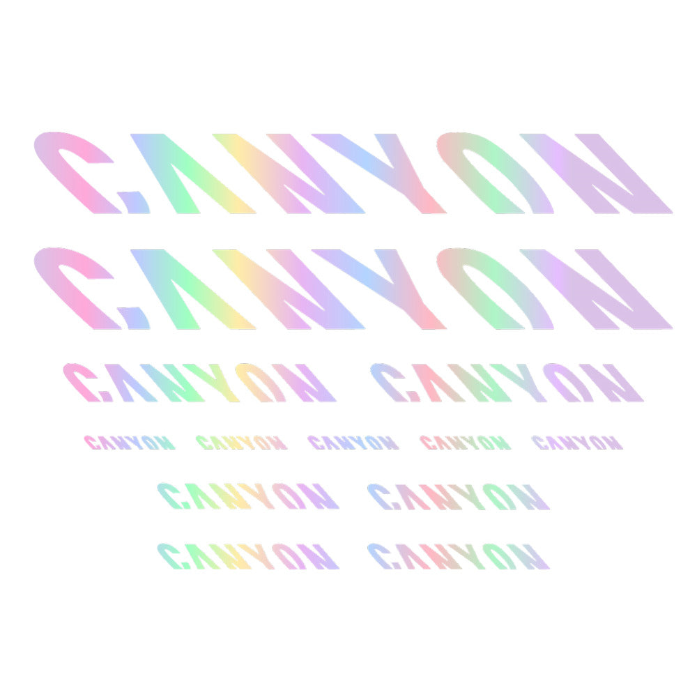 Stickers for Canyon, Frame vinyl decals - Hollographic