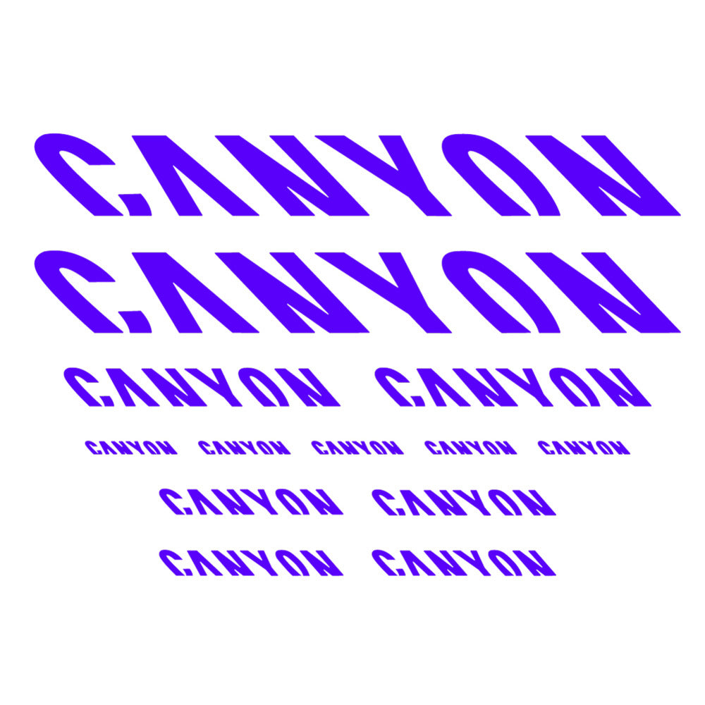 Stickers for Canyon, Frame vinyl decals - Reflex Blue