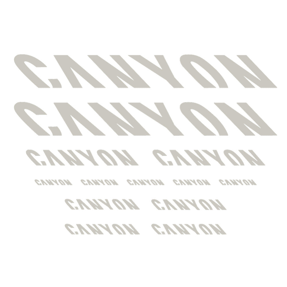 Stickers for Canyon, Frame vinyl decals - Light Grey