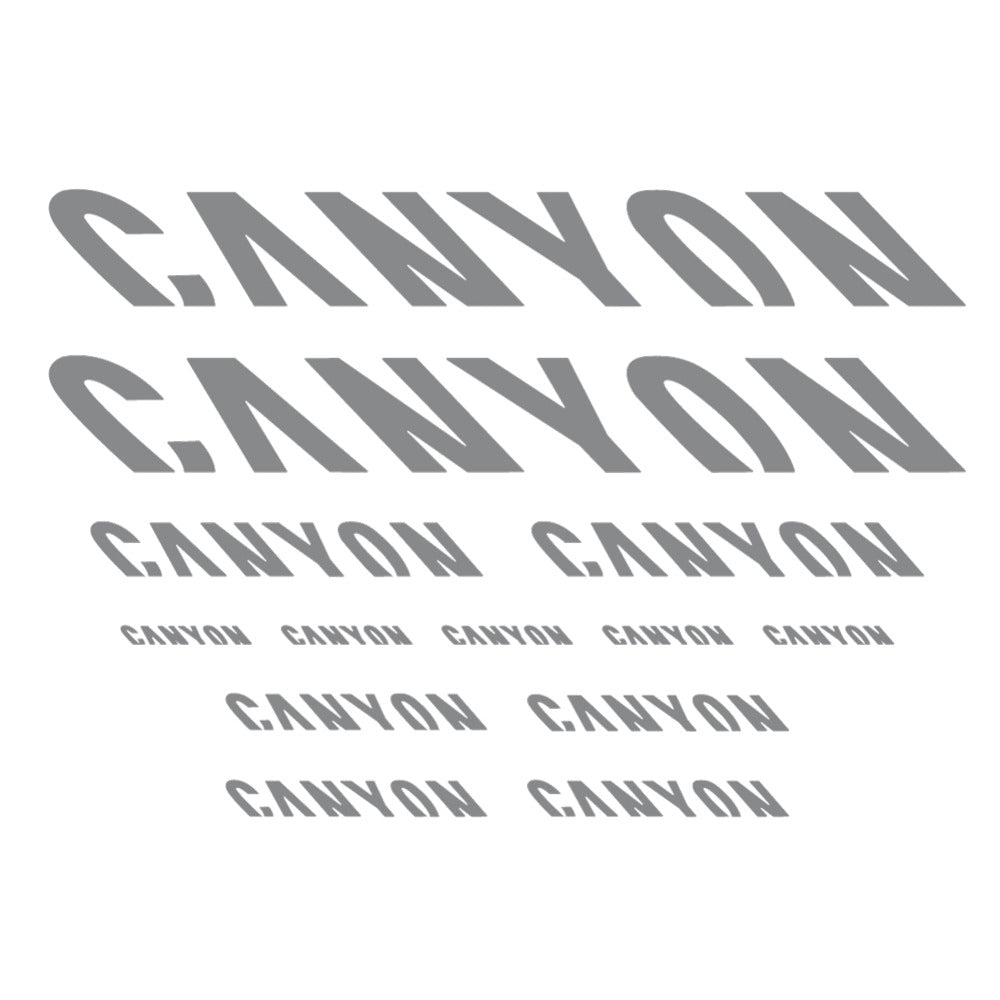 Stickers for Canyon, Frame vinyl decals - Traffic Grey