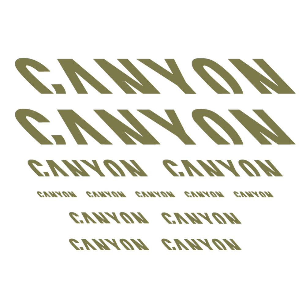 Stickers for Canyon, Frame vinyl decals - Khaki
