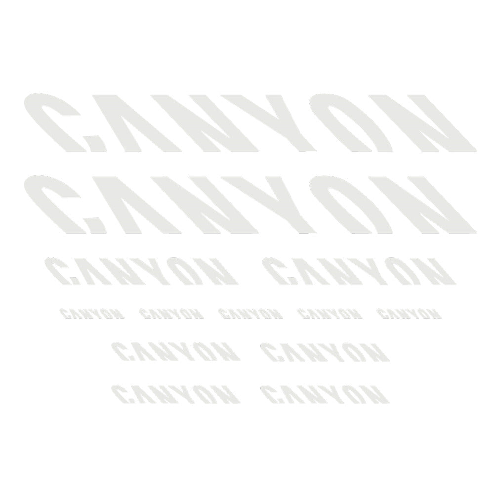 Stickers for Canyon, Frame vinyl decals - Pearl Grey