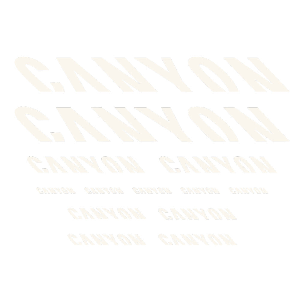 Stickers for Canyon, Frame vinyl decals - Bone White
