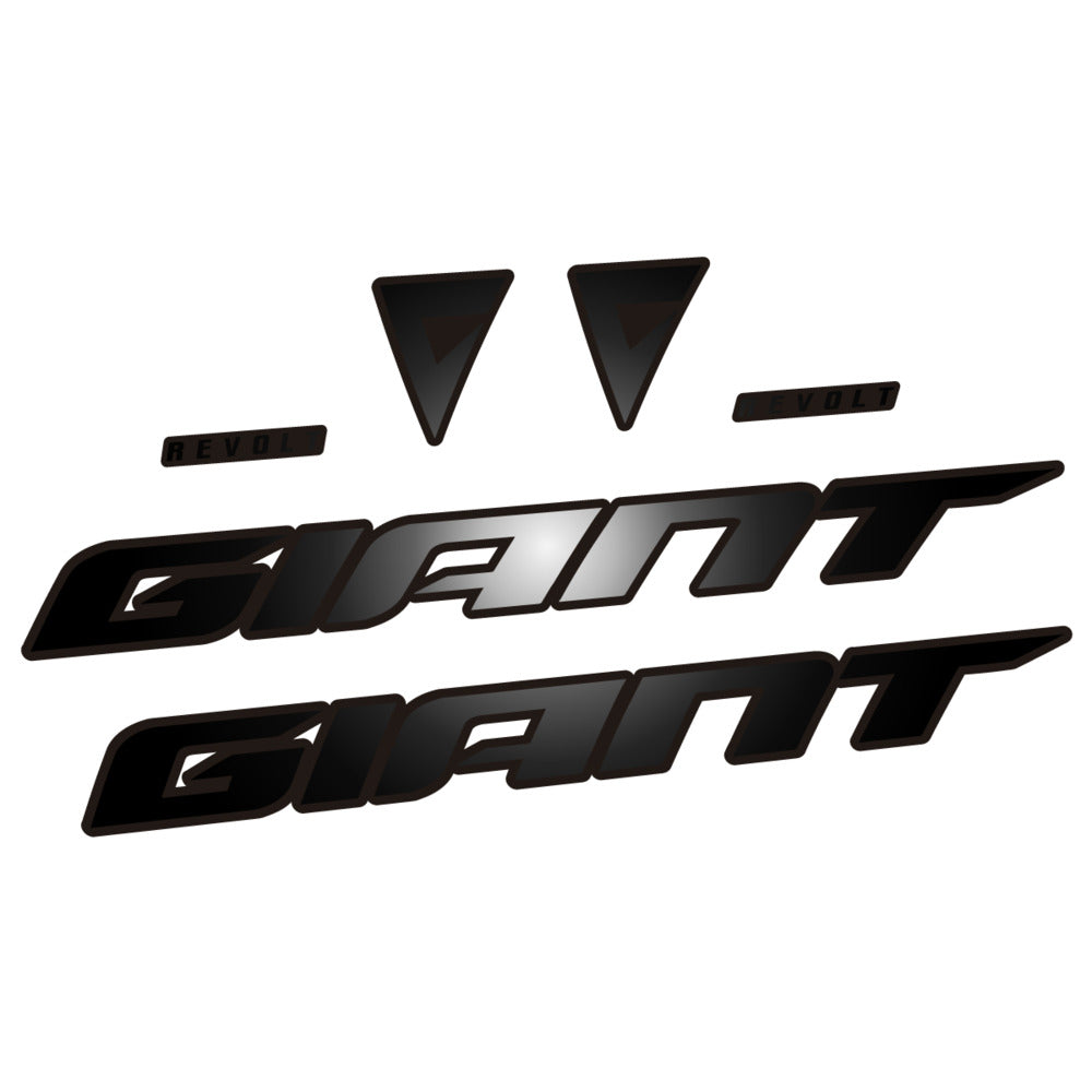 Stickers for Giant Revolt 2022-2023, Frame vinyl decals - Black