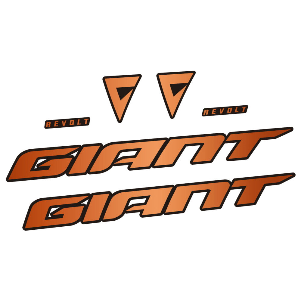 Stickers for Giant Revolt 2022-2023, Frame vinyl decals - Bronze