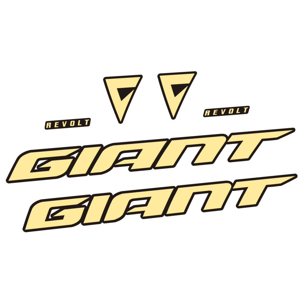 Stickers for Giant Revolt 2022-2023, Frame vinyl decals - Cream