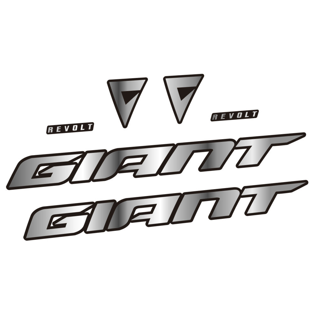 Stickers for Giant Revolt 2022-2023, Frame vinyl decals - Chrome Silver