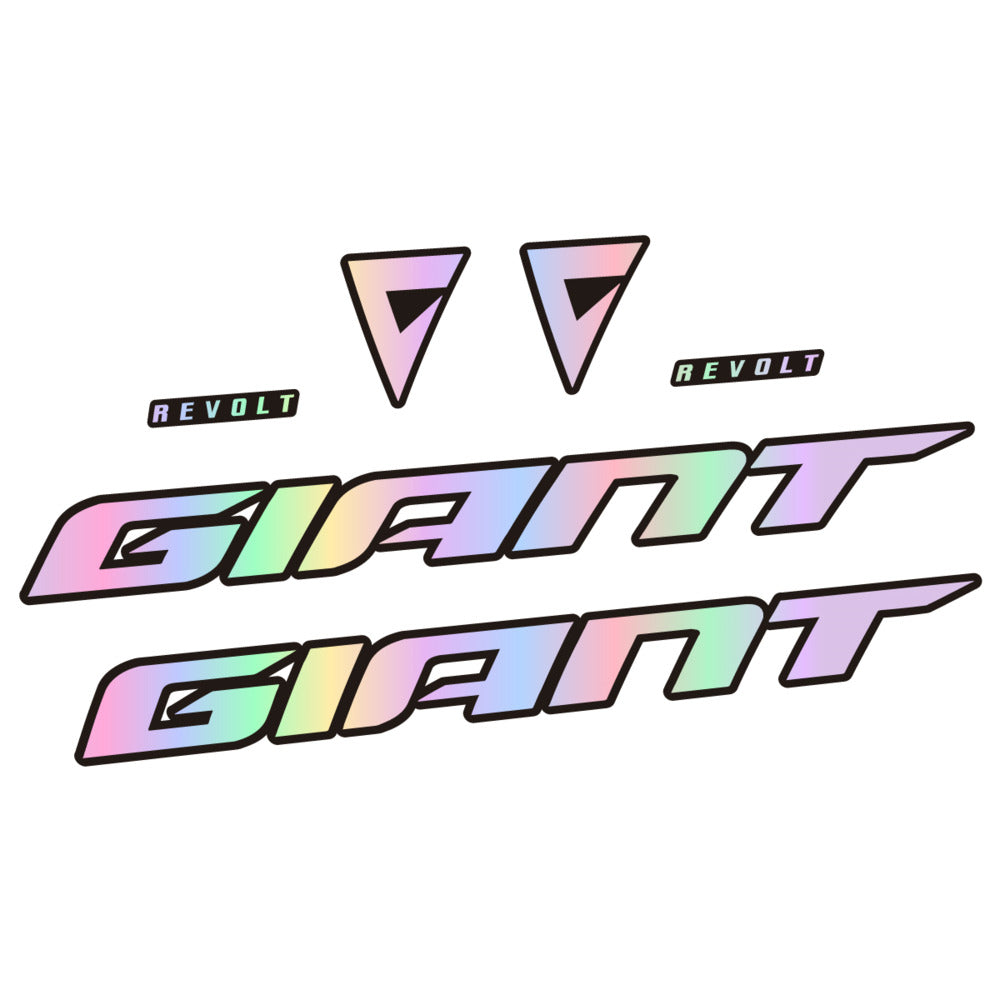 Stickers for Giant Revolt 2022-2023, Frame vinyl decals - Hollographic