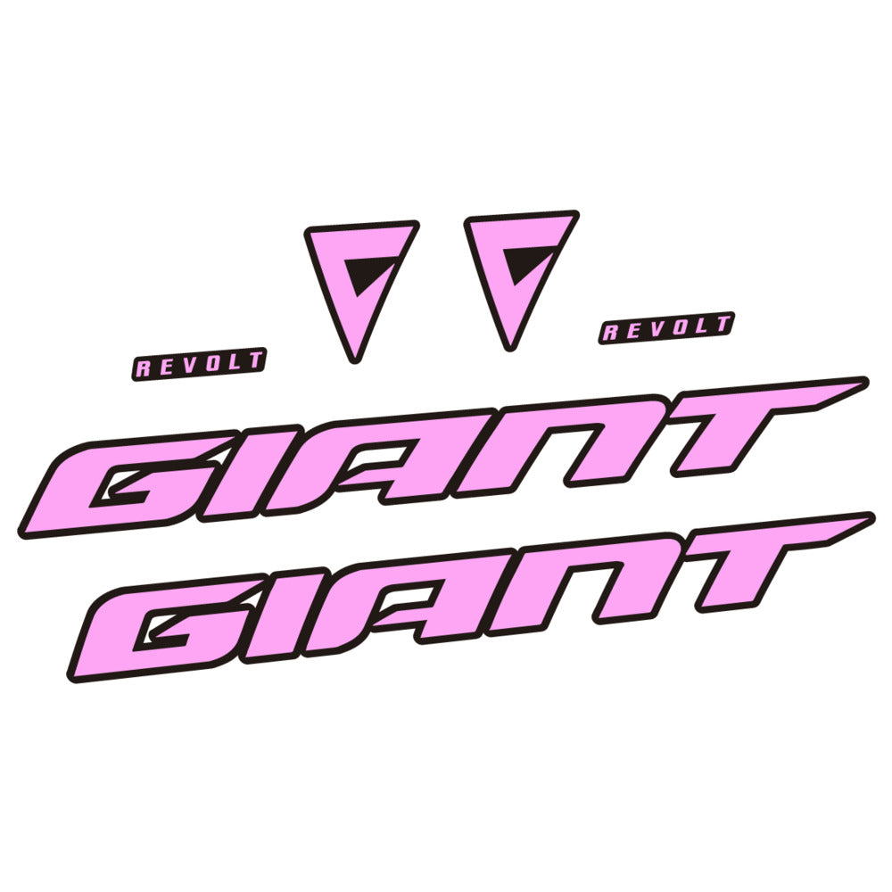 Stickers for Giant Revolt 2022-2023, Frame vinyl decals - Light Lilac