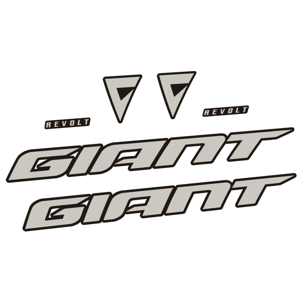 Stickers for Giant Revolt 2022-2023, Frame vinyl decals - Light Grey