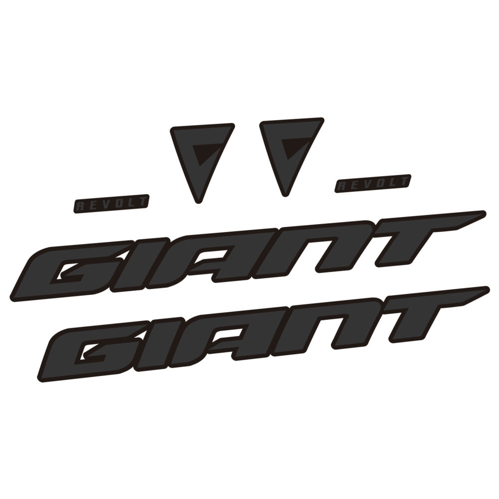 Stickers for Giant Revolt 2022-2023, Frame vinyl decals - Very Dark Grey