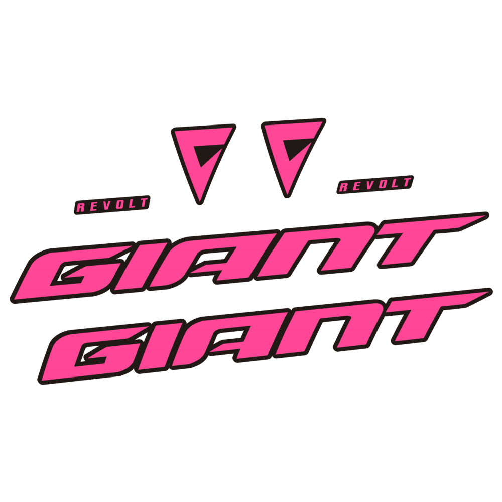 Stickers for Giant Revolt 2022-2023, Frame vinyl decals - Bubblegum Pink