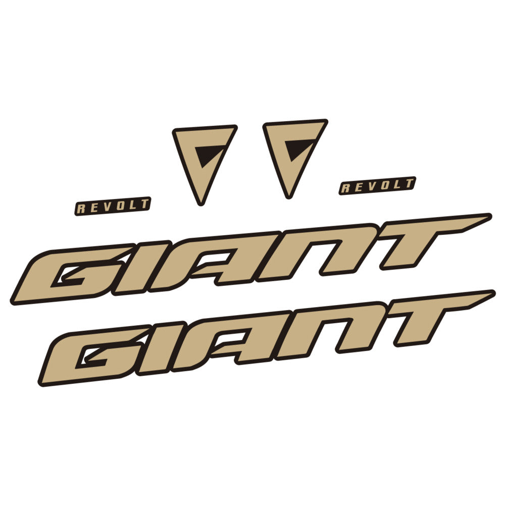 Stickers for Giant Revolt 2022-2023, Frame vinyl decals - Sand