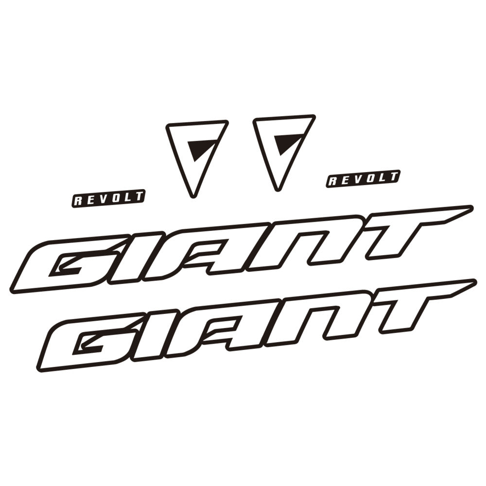 Stickers for Giant Revolt 2022-2023, Frame vinyl decals - White