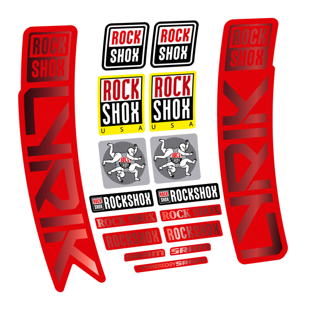 Stickers for RockShox Lyrik 2027, Fork vinyl decals (v2) - Copper
