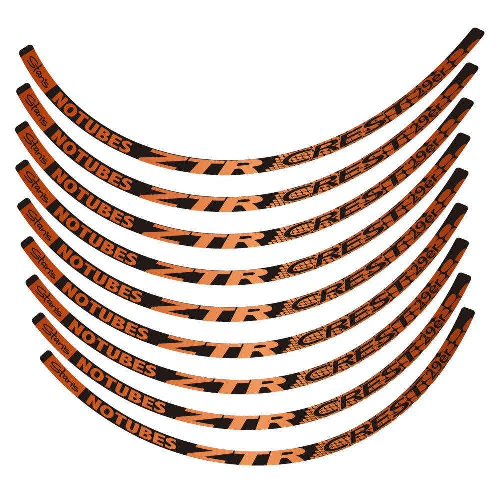 Stickers for Notubes ZTR Crest 29 MTB, Mountain Wheel vinyl decals - Bronze