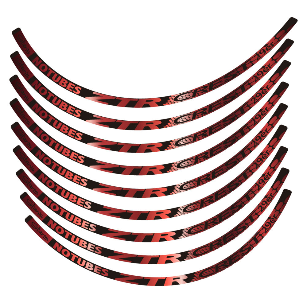 Stickers for Notubes ZTR Crest 29 MTB, Mountain Wheel vinyl decals - Copper