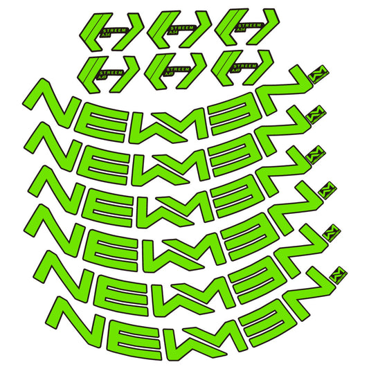 Stickers for Newmen Streem Allround A.49/A.54, Road Wheel vinyl decals - Apple Green