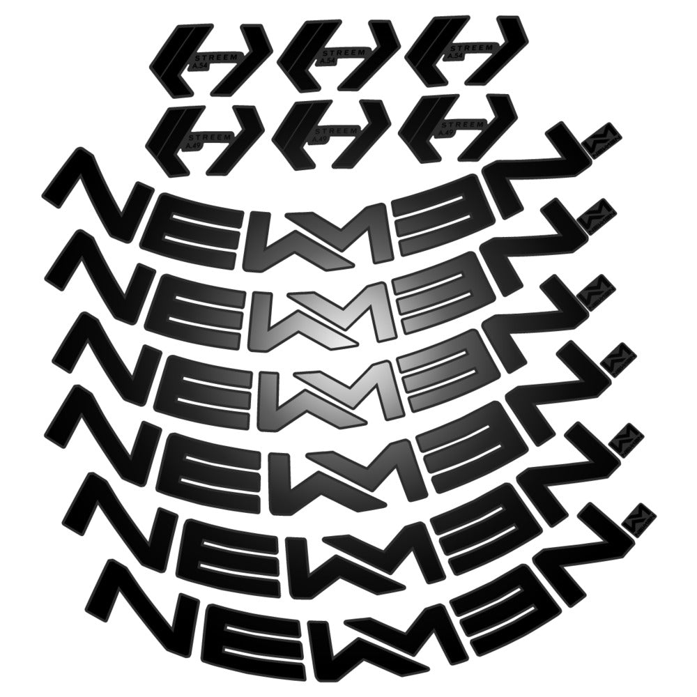 Stickers for Newmen Streem Allround A.49/A.54, Road Wheel vinyl decals - Black