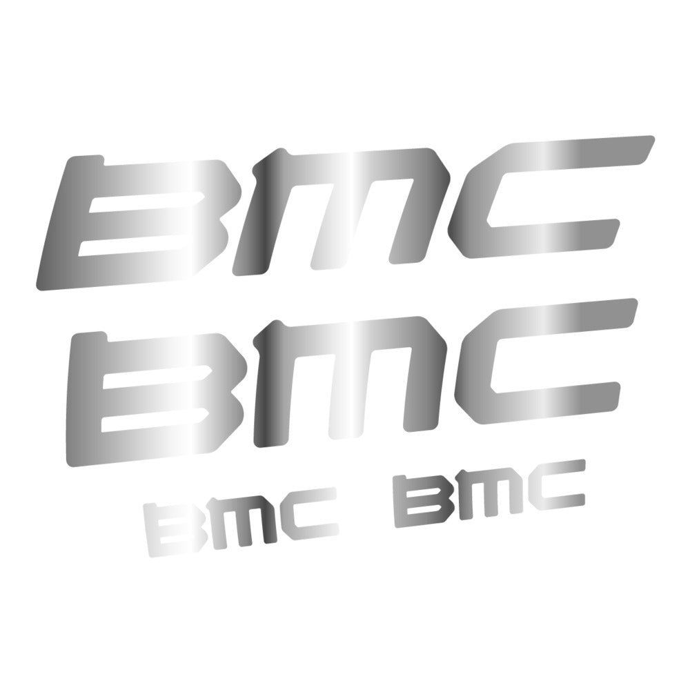 Stickers for BMC genérico, Frame vinyl decals - Chrome Silver