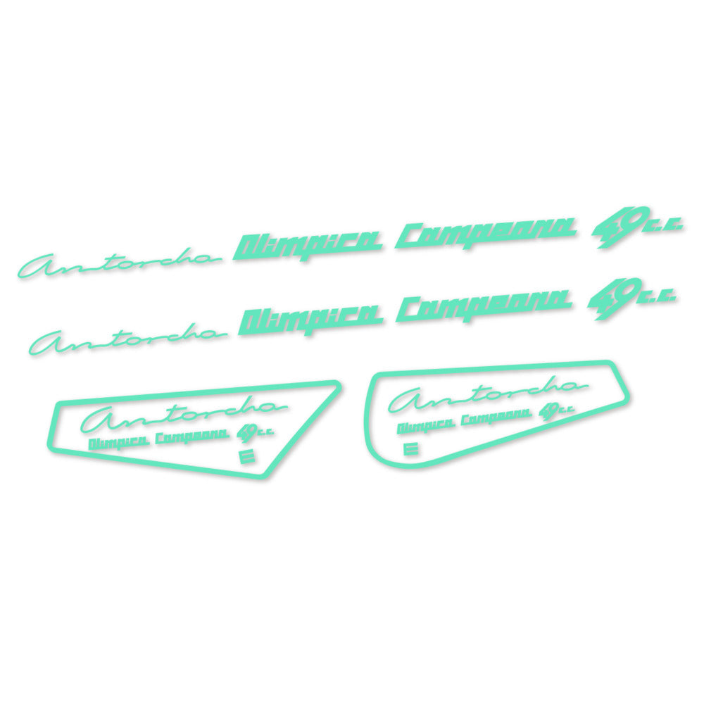 Stickers for Derbi Antorcha moto antigua, Frame vinyl decals - Mint