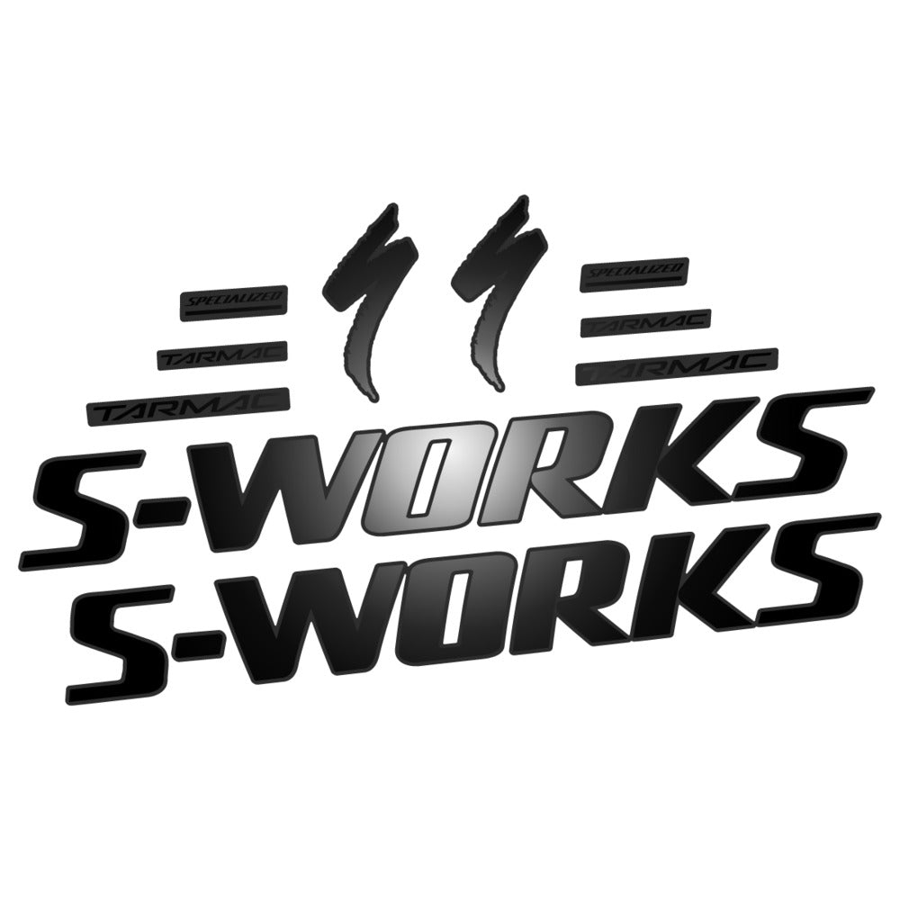 Stickers for Specialized S-Works Tarmac, Frame vinyl decals - Black