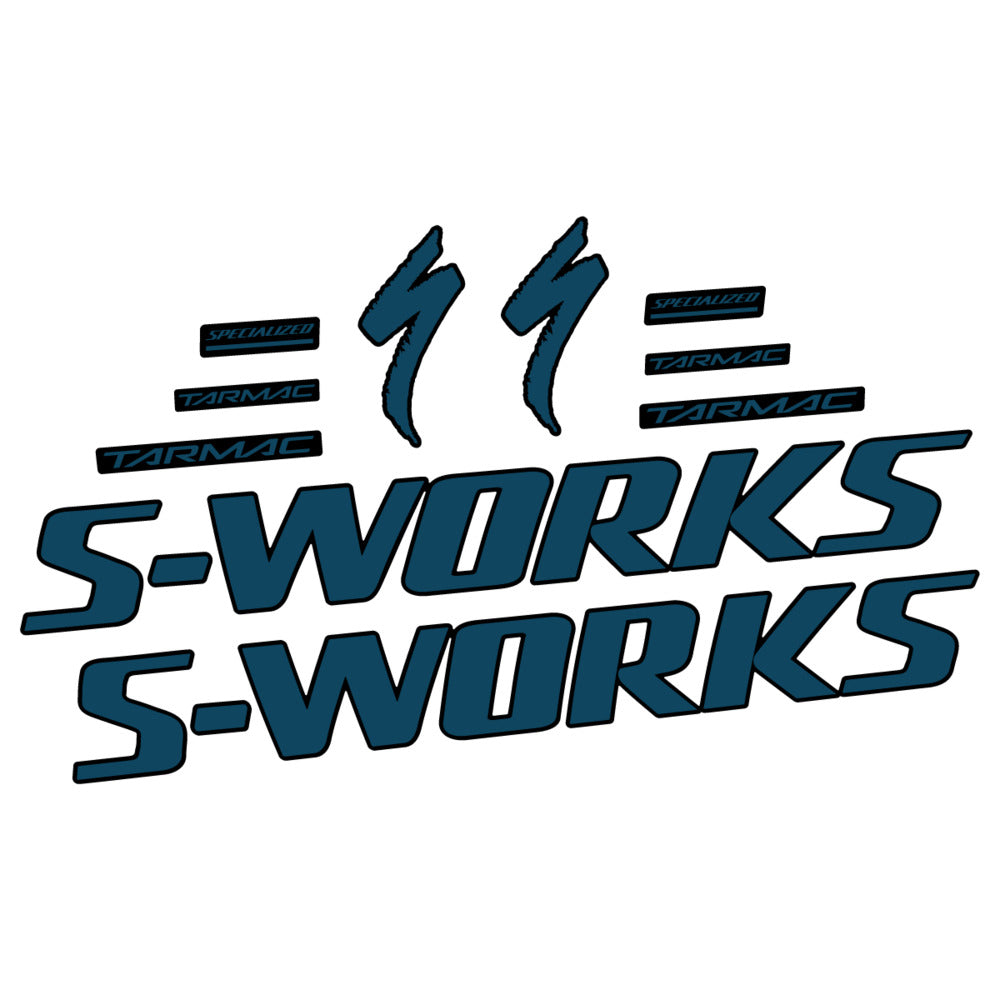 Stickers for Specialized S-Works Tarmac, Frame vinyl decals - Dark Lake