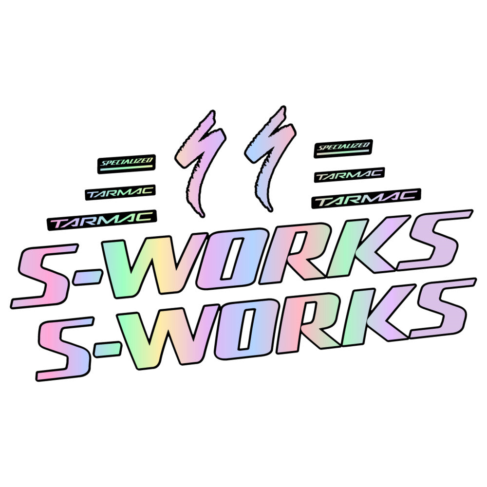 Stickers for Specialized S-Works Tarmac, Frame vinyl decals - Hollographic