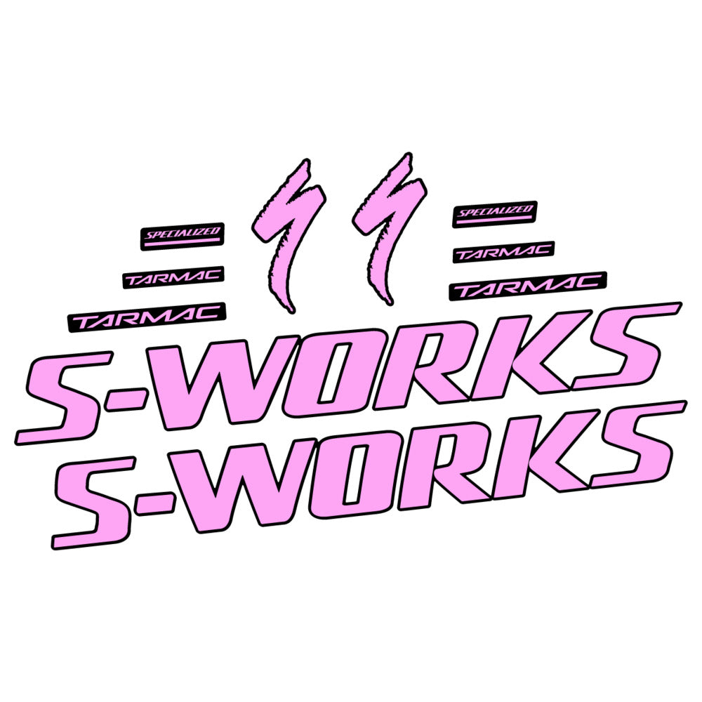 Stickers for Specialized S-Works Tarmac, Frame vinyl decals - Light Lilac