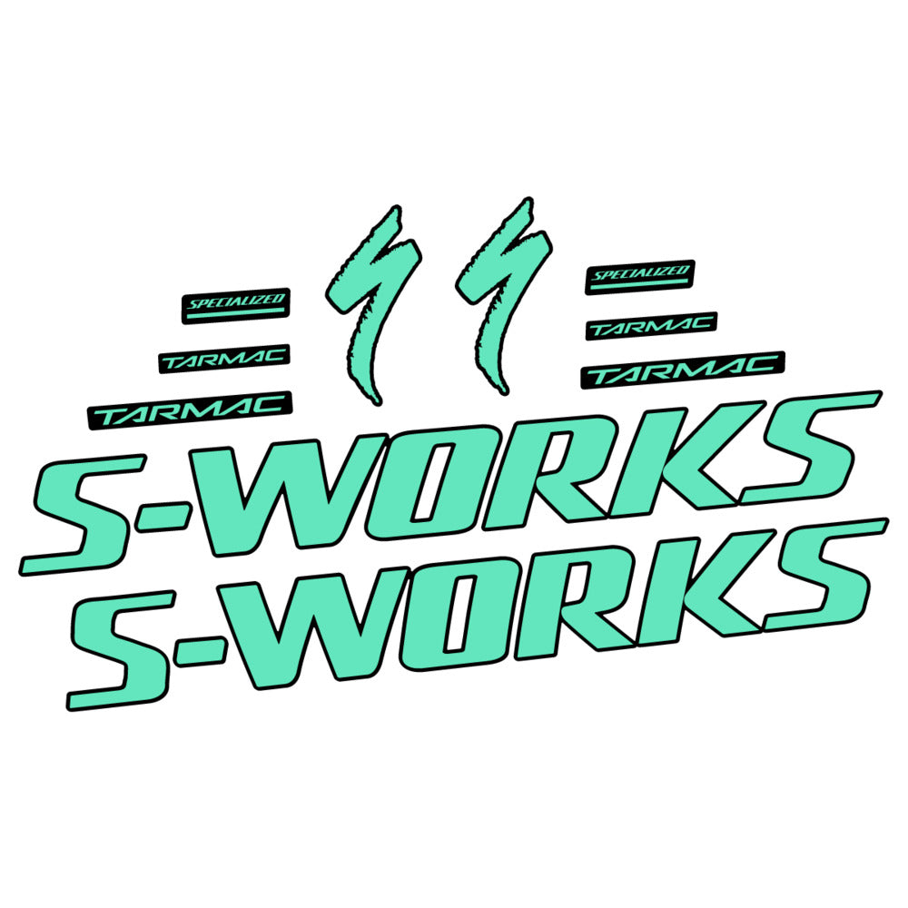 Stickers for Specialized S-Works Tarmac, Frame vinyl decals - Mint