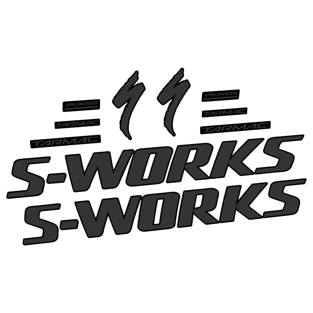 Stickers for Specialized S-Works Tarmac, Frame vinyl decals - Very Dark Grey