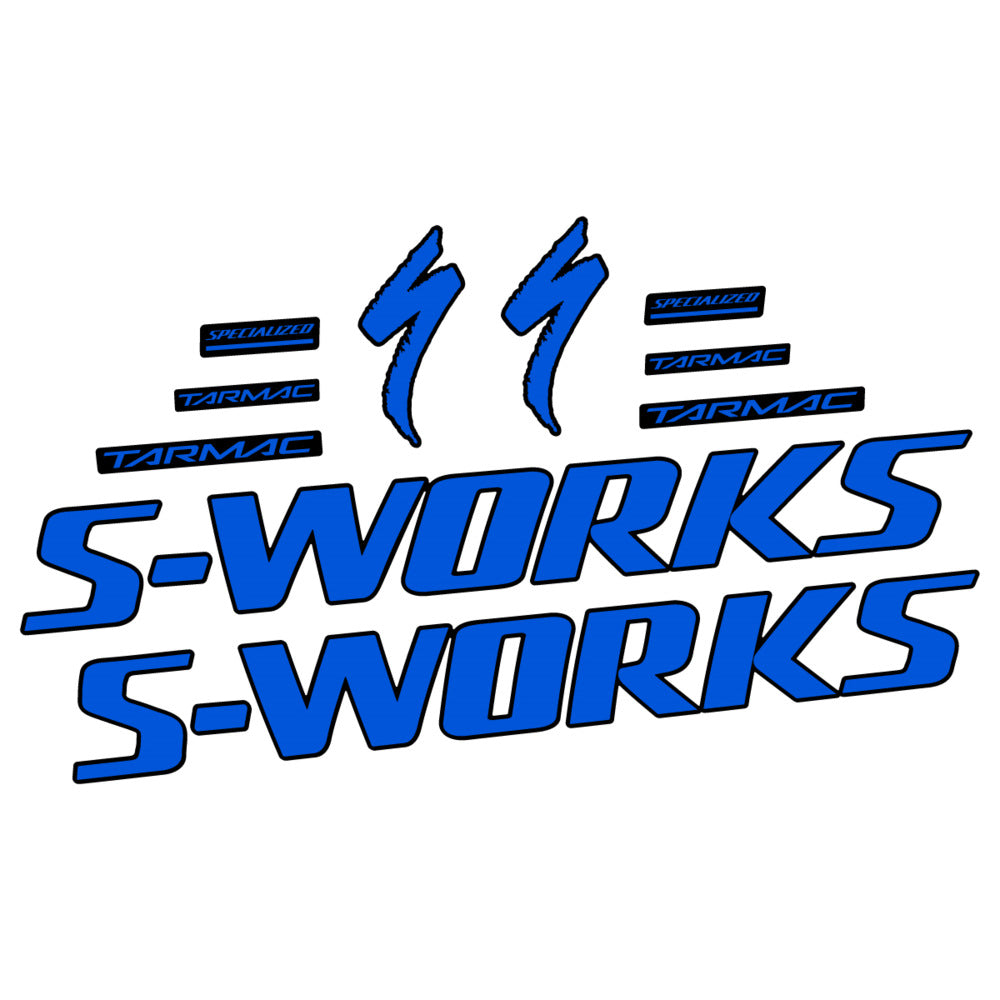 Stickers for Specialized S-Works Tarmac, Frame vinyl decals - Sea Blue