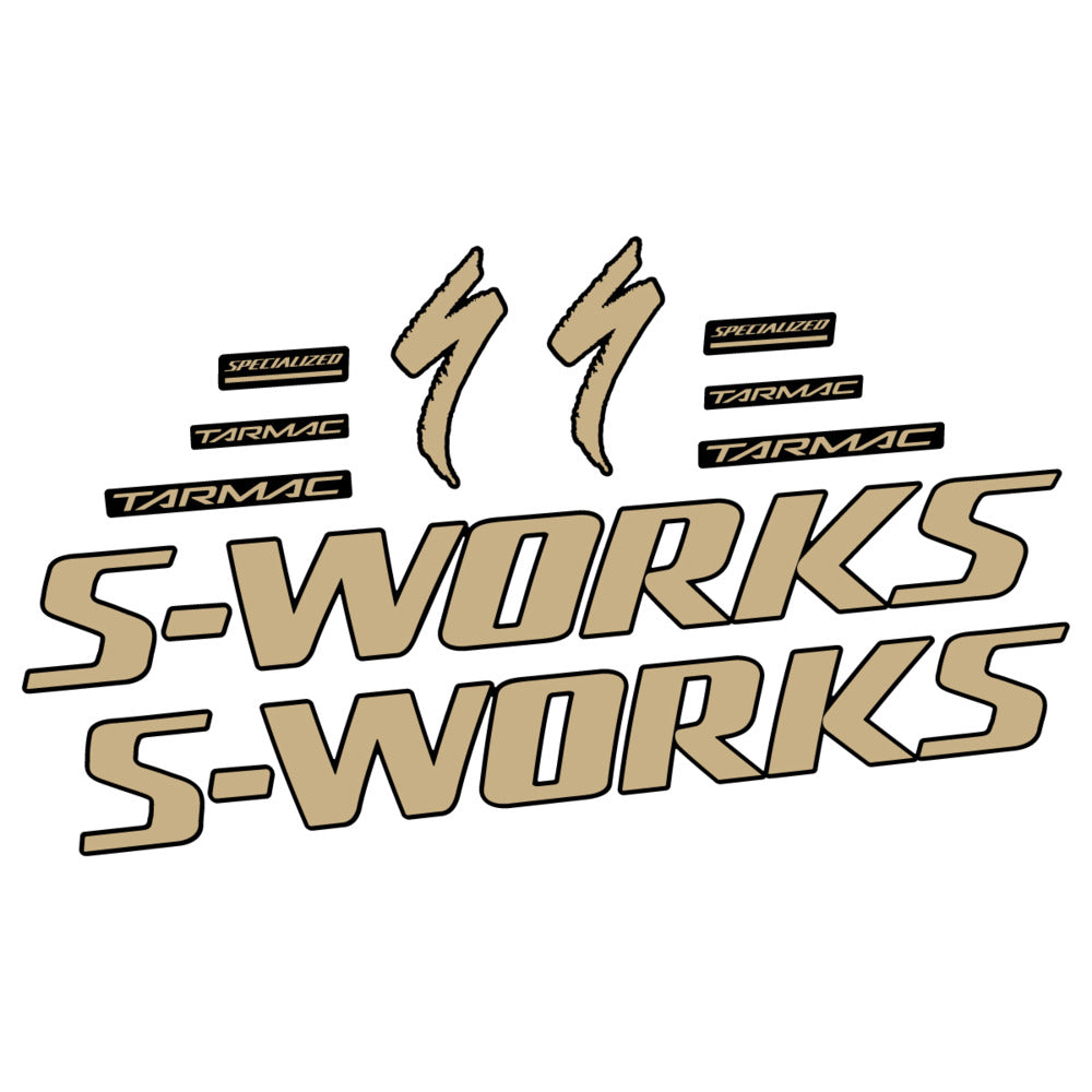 Stickers for Specialized S-Works Tarmac, Frame vinyl decals - Sand
