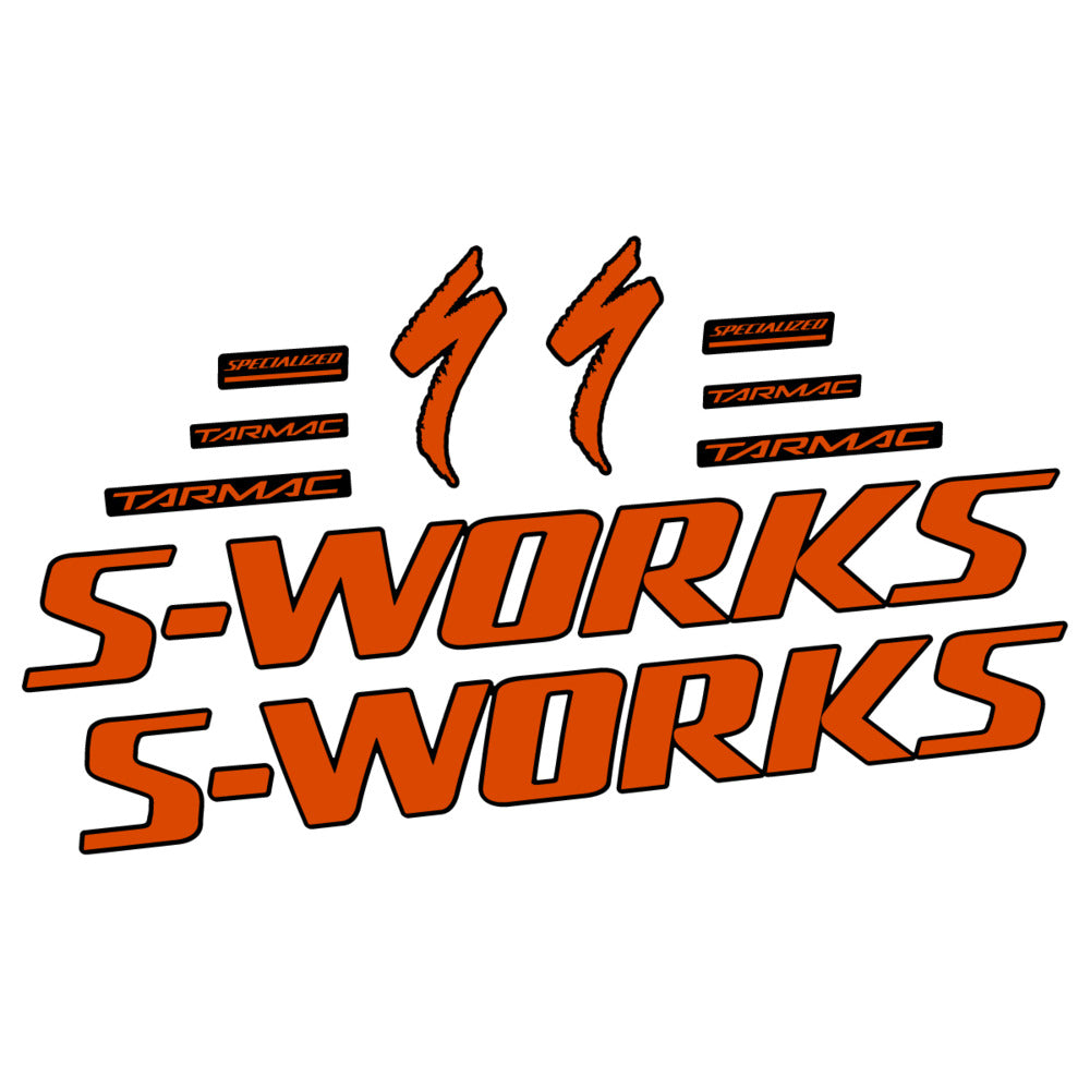 Stickers for Specialized S-Works Tarmac, Frame vinyl decals - Clay