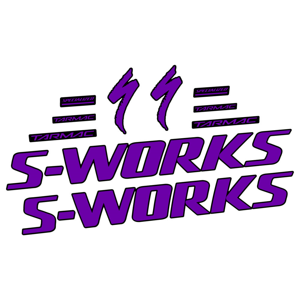Stickers for Specialized S-Works Tarmac, Frame vinyl decals - Violet