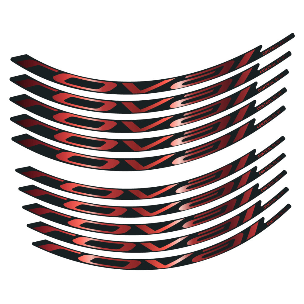 Stickers for Roval Control SL VI 350 2026, Mountain Wheel vinyl decals - Copper
