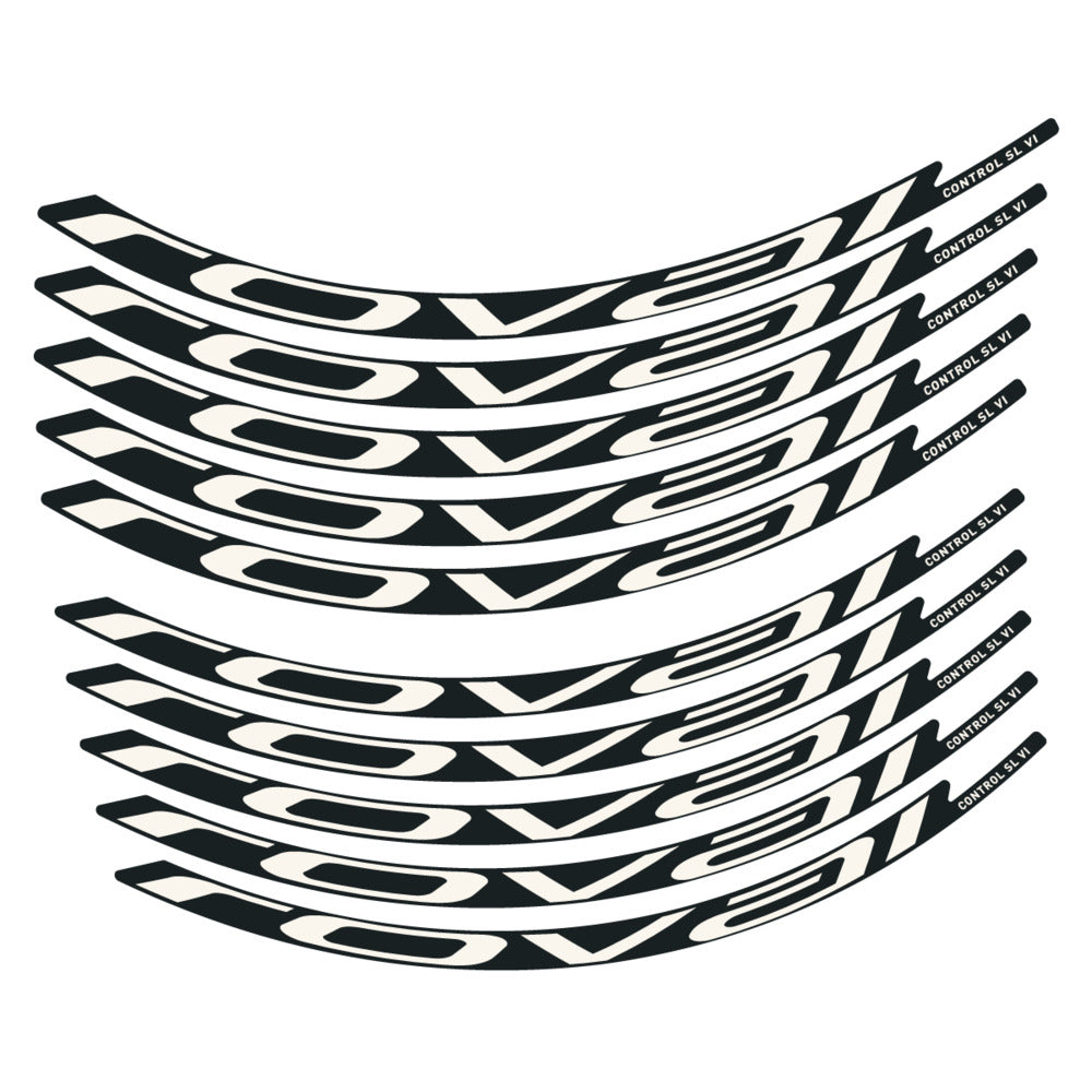 Stickers for Roval Control SL VI 350 2026, Mountain Wheel vinyl decals - Bone White
