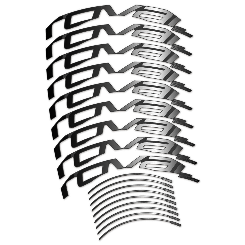 Stickers for Roval CLX 64 Disc, Road Wheel 64mm vinyl decals