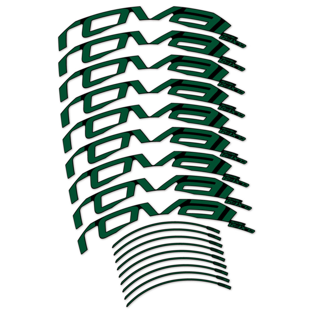 Stickers for Roval CLX 64 Disc, Road Wheel 64mm vinyl decals