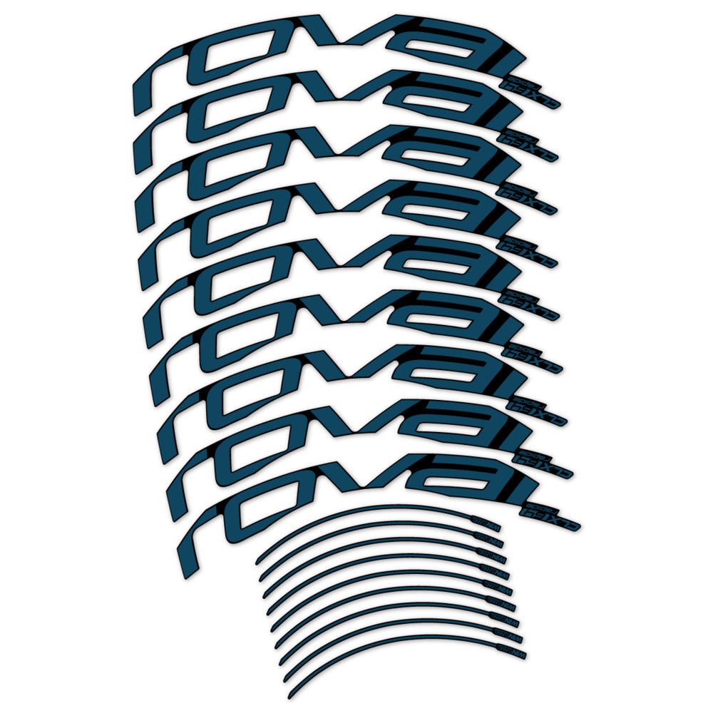 Stickers for Roval CLX 64 Disc, Road Wheel 64mm vinyl decals