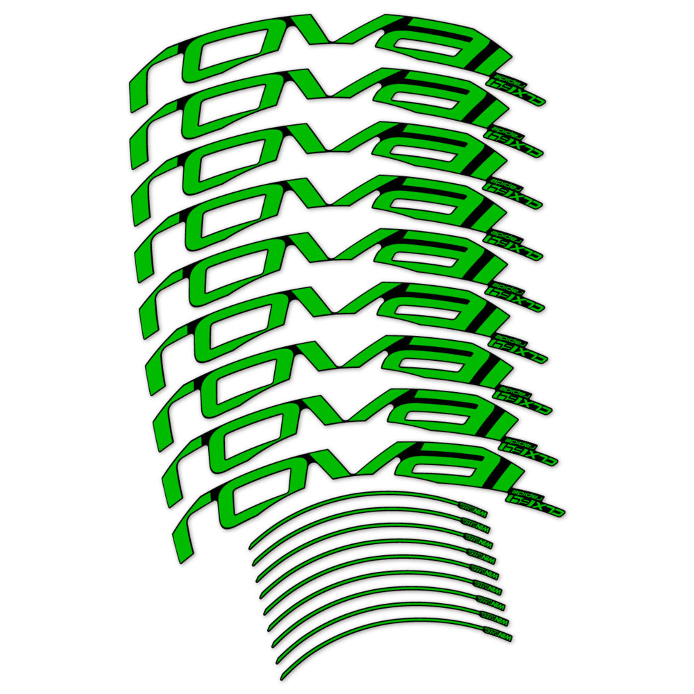 Stickers for Roval CLX 64 Disc, Road Wheel 64mm vinyl decals
